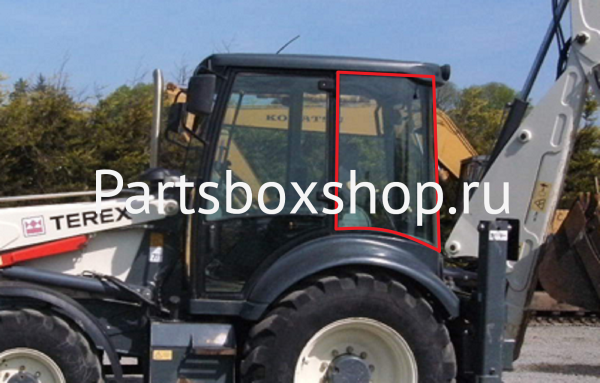 Стекло боковое левое Terex 820, 860 KMK